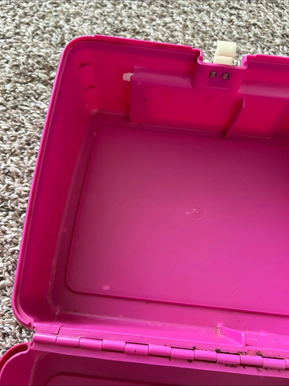 Vintage 80s 1988 Pink Plastic Hollywood Barbie Lunch Box NO THERMOS